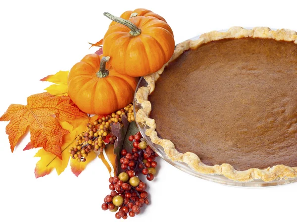 Pumpkins with pumpkin pie — Stock Photo, Image