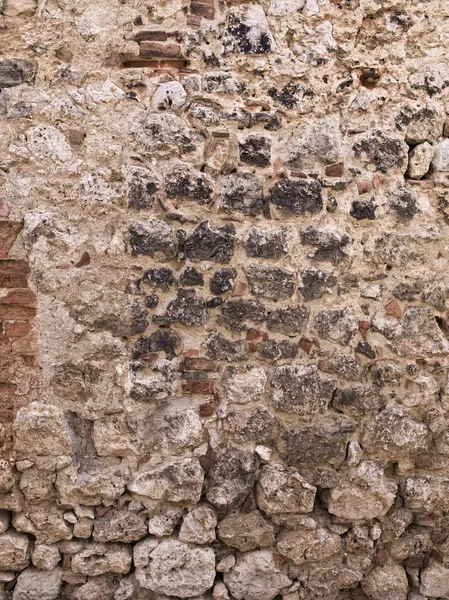 Ancient brick and stone wall — Stock Photo, Image