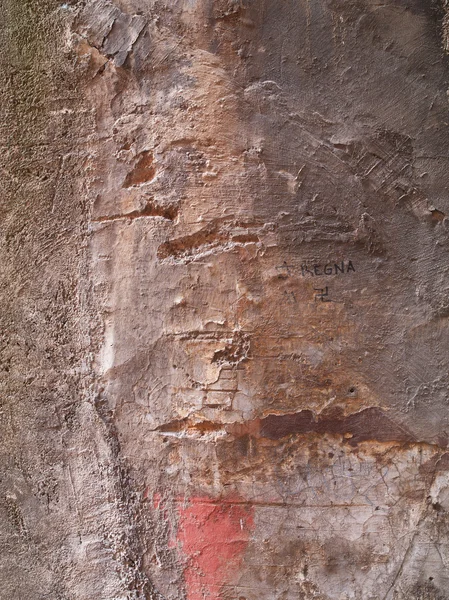 Gamla tegel och sten wall — Stockfoto