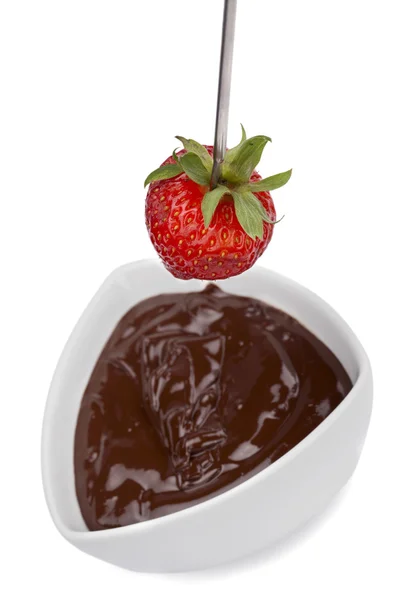 443 cioccolato immerso fragola — Foto Stock