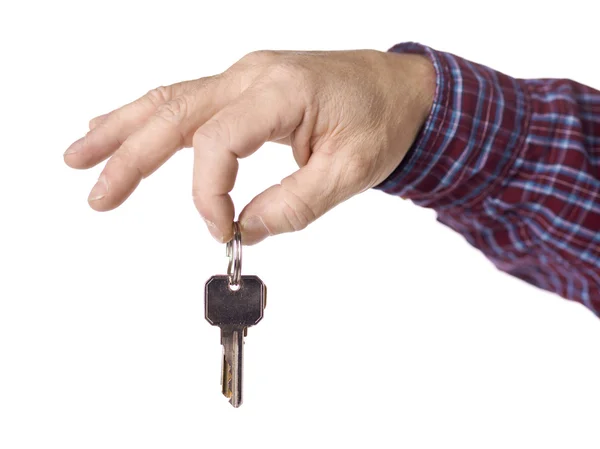 445 human hand holding a key — Stock Photo, Image