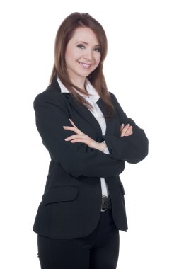 iş kadını gülümseyen