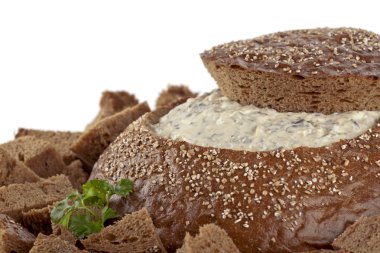 328 çavdar ekmeği ile ıspanaklı dip