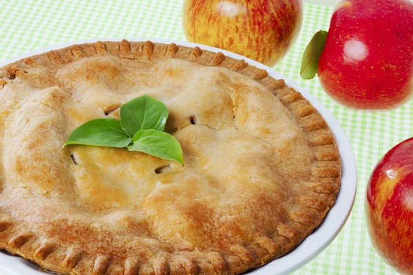124 apple pie close up — Stock Photo, Image