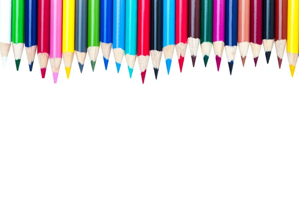 518 padrão de lápis coloridos — Fotografia de Stock