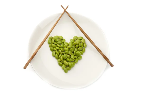 152 fresh soybeans — Stock Photo, Image