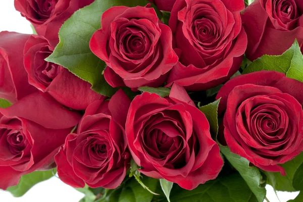 163 Strauß roter Rosen — Stockfoto