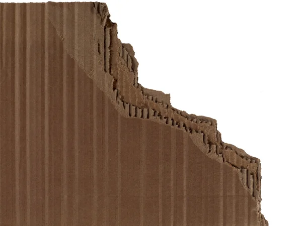 Trasiga brun kartong — Stockfoto