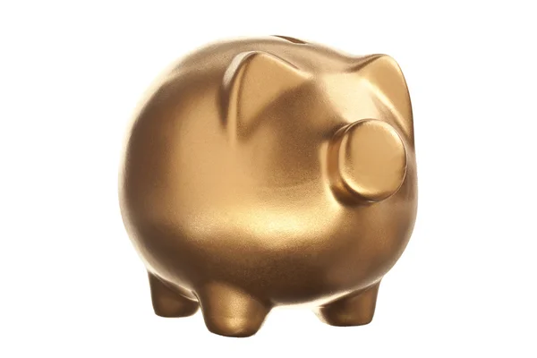 Gouden piggy bank — Stockfoto