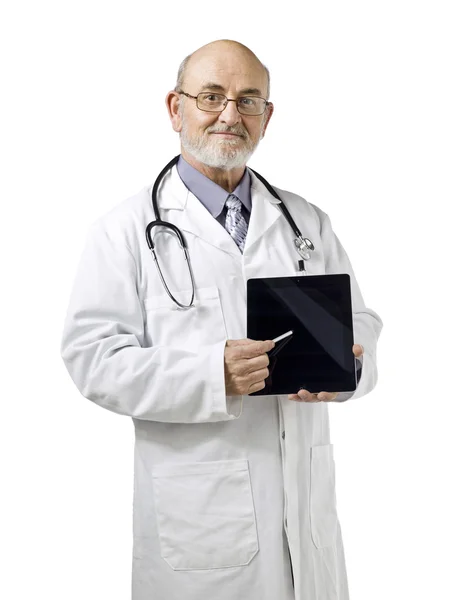 Doctor con Touch Pad — Foto de Stock
