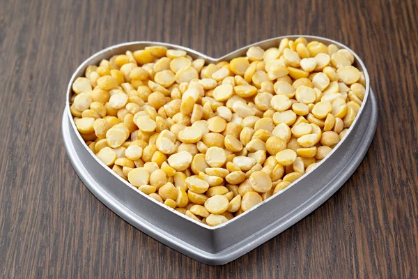 677 heart shape beans — Stock Photo, Image