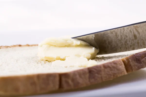 717 slice of bread with butter — Stock Photo, Image