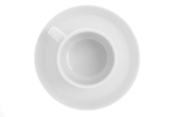 316 white mug and saucer — Stock Photo, Image