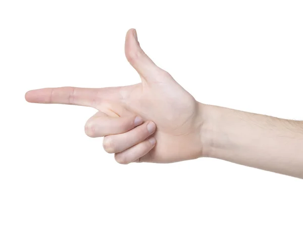 325 human hand gesturing hand sign — Stock Photo, Image