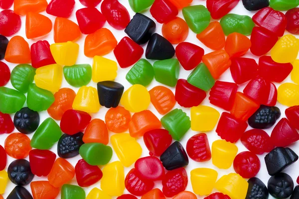 736 vista di caramelle gelatina dura — Foto Stock