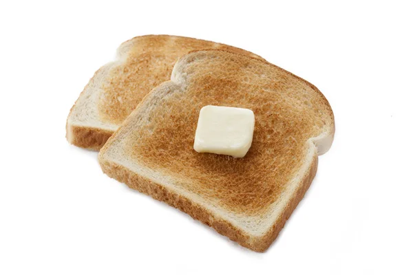 バター付きパン、トースト — ストック写真