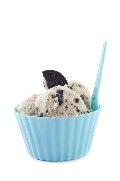 Cookies n cream flavored ice cream — Stock Photo, Image