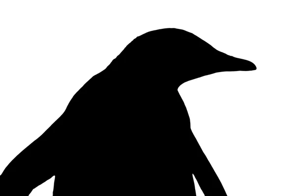 626 Silhouette eines Pinguins — Stockfoto