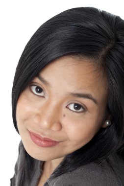 çekici bir kadın portresi