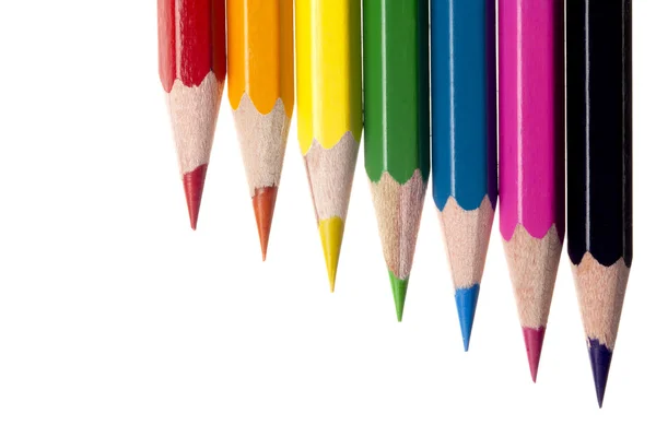 707 красочных карандашей — стоковое фото