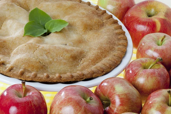 731 close up of a apple pie — Stock Photo, Image