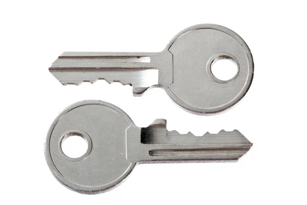 731 close up shot of metal keys — Stock Photo, Image