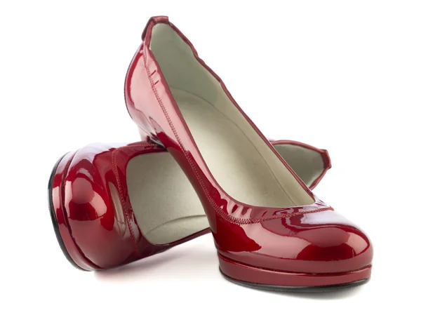 Rode hoge hakken schoenen — Stockfoto