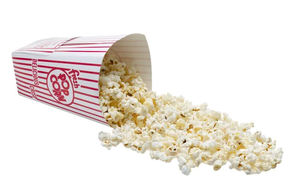Verschüttetes Popcorn — Stockfoto