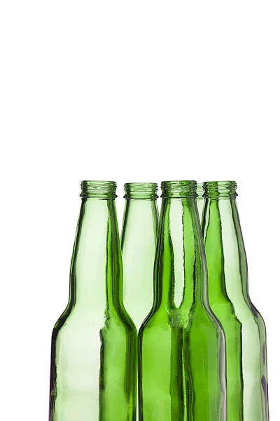 Frascos de plástico verde — Fotografia de Stock