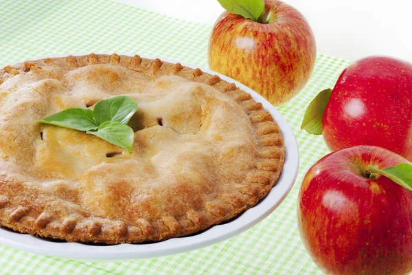 cropped image of a apple pie