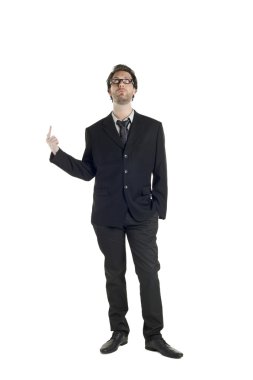 yukarı doğru arayan bir işadamı