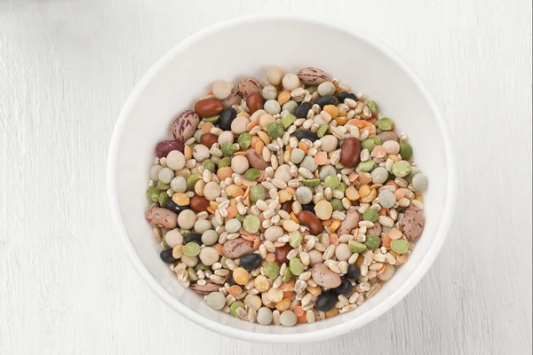 A bowl of assorted beans — Stock Photo, Image