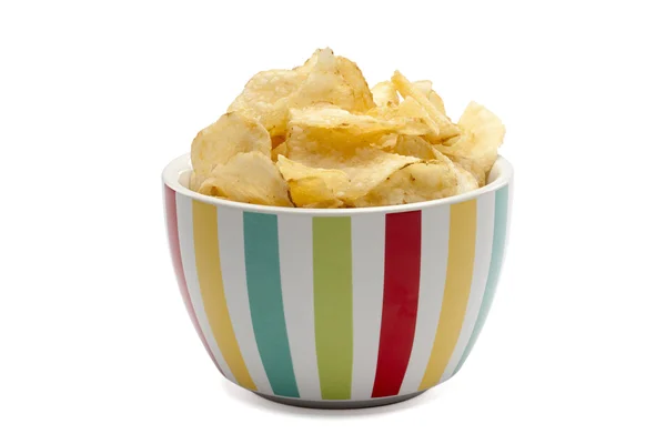Egy tálban a burgonya chips — Stock Fotó