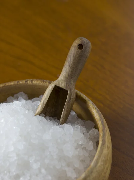 A bowl of spa salt — Stock Photo, Image