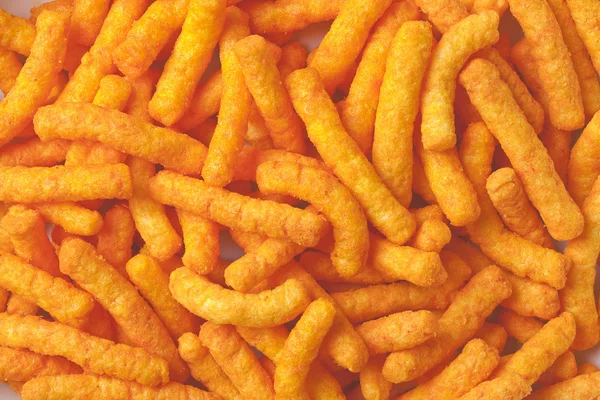 A bunch of cheese curls — Stock Photo, Image