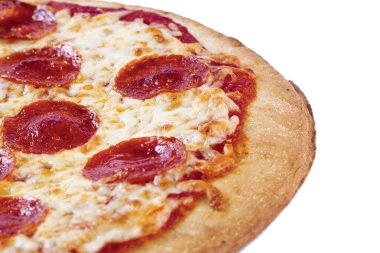 bir pizza 250 kırpılmış görüntü