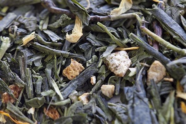 2 крупним планом знімок чайного листя — стокове фото