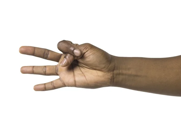 Mão humana gesto sinal da mão — Fotografia de Stock