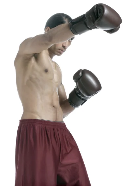 Boxeador masculino de perforación — Foto de Stock