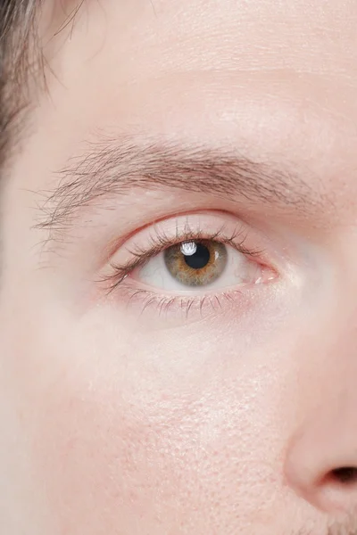 Left eye of a male — Stock Photo, Image