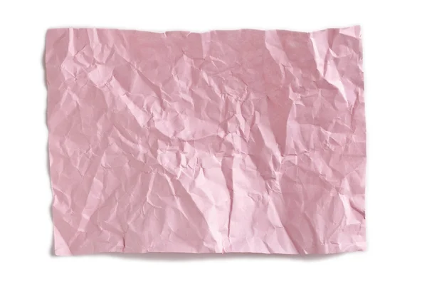 Růžové zmačkaného papíru — Stock fotografie