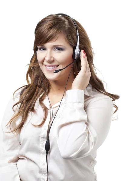 Support phone operator — Stock Photo, Image