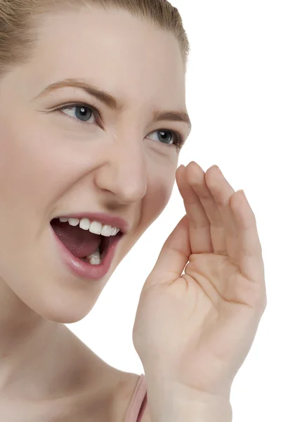 Mujer gritando — Foto de Stock