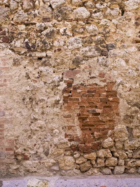 889 vieux mur de pierre toscane — Photo