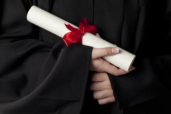 Afstuderen diploma — Stockfoto