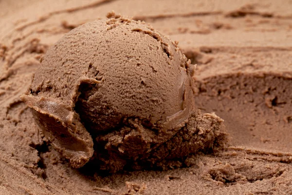 958 creamy chocolate ice cream — Stock Photo, Image