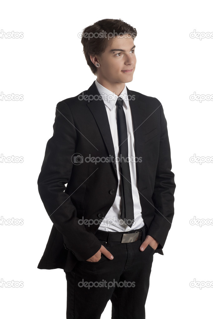 well dressed teenage guy