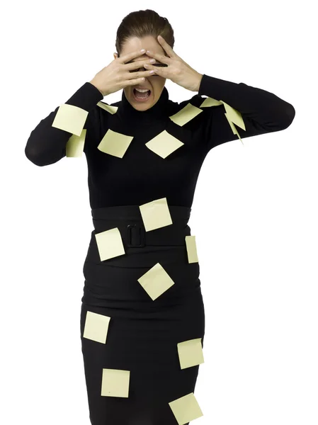 986 stressed businesswoman — Stock Photo, Image