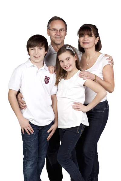 Una familia sonriendo — Foto de Stock