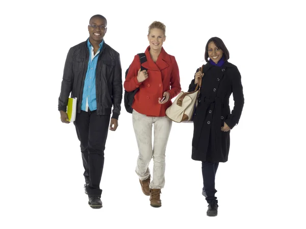 A group of students walking — Stock Photo, Image